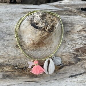 Bracelet "Mes Gris-Gris" -  Rose fluo