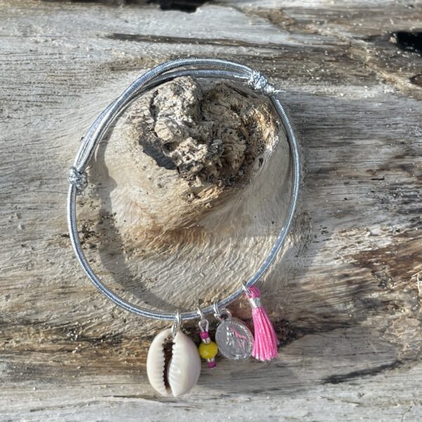Bracelet "Mes Gris-Gris" - Rose bonbon