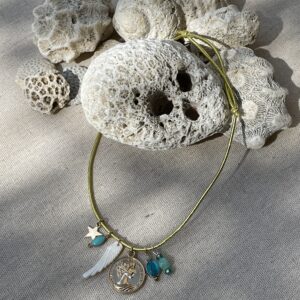 COLLIER "MES GRIS-GRIS" - BLEU LAGON